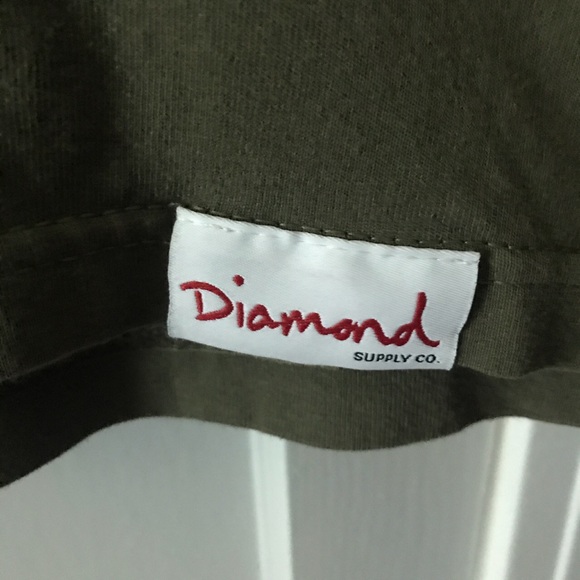 Olive/military green Diamond Supply Co. Tee. - Picture 3 of 6